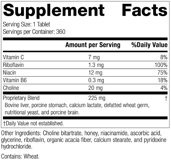 Cataplex B2 ingredients