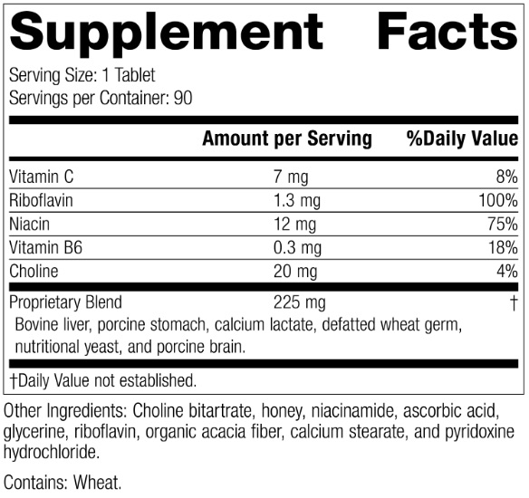 Cataplex B2 Ingredients